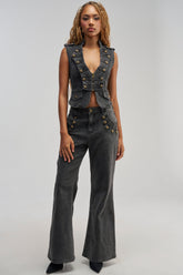AHEAD OF THE CURVE MILITARY DENIM PANT