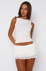 Hard to Forget Lace Mini Skort