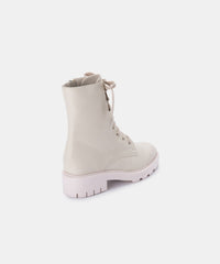 LOTTIE BOOTS IVORY LEATHER - re:vita