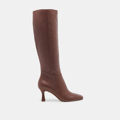 GYRA EXTRA WIDE CALF BOOTS CHOCOLATE LEATHER - re:vita