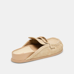 JODERO FLATS ALMOND SUEDE