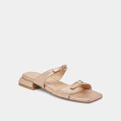 LAVERN SANDALS GOLD METALLIC LEATHER