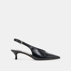 ALENNA HEELS MIDNIGHT CRINKLE PATENT