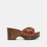 YALAH HEELS BROWN LEATHER