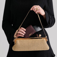 MINI-ME WALLET BURGUNDY WOVEN STELLA