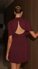 Zahni Mini Dress - Wine
