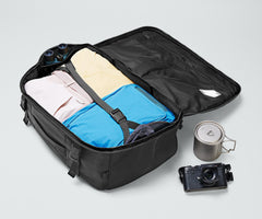 Active Convertible Backpack 45L in Jet Black