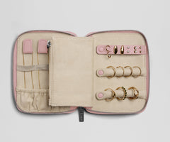 Slim Jewelry Organizer in Glacial Pink