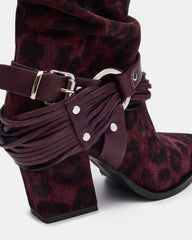 LAUPER RED LEOPARD
