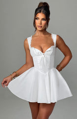 Antonella Mini Dress - Ivory Dress Babyboo Fashion Premium Exclusive Design