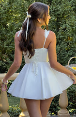 Antonella Mini Dress - Ivory Dress Babyboo Fashion Premium Exclusive Design