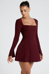 Esme Mini Dress - Cherry Lacquer Dress Babyboo Fashion Premium Exclusive Design
