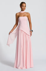 Maliyah Maxi Dress - Blush Dress Babyboo Fashion Premium Exclusive Design