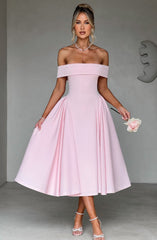 Miranda Midi Dress - Blush Dress Babyboo Fashion Premium Exclusive Design
