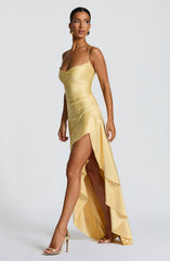 Samira Maxi Dress - Lemon Dress Babyboo Fashion Premium Exclusive Design