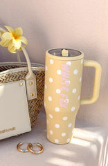 Colson Drink Bottle 1.2 Litre Lemon Polka Dot