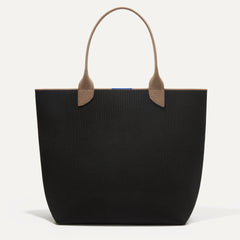 PLP |The Lightweight Tote in Black Portobello shown from the front.