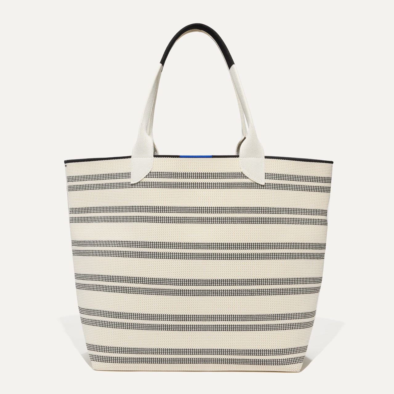 The Lightweight Tote in Polar Stripe shown from the front.