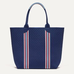 PLP |The Lightweight Tote in Spirit Stripe shown from the front.