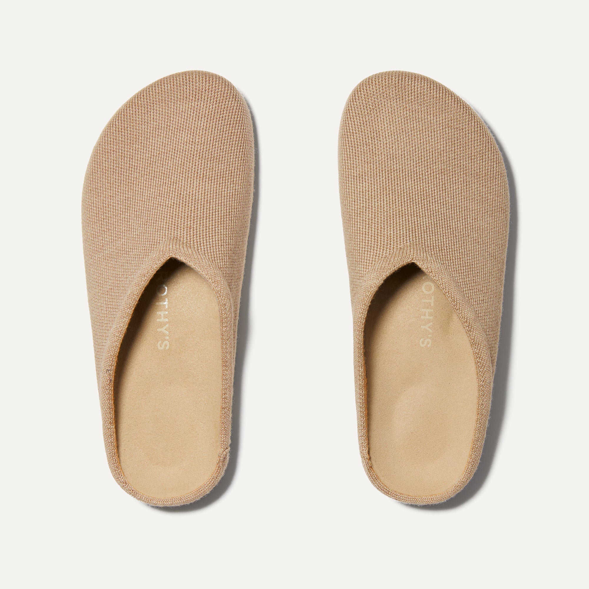 The Casual Clog in Birch Tan shown from the top.