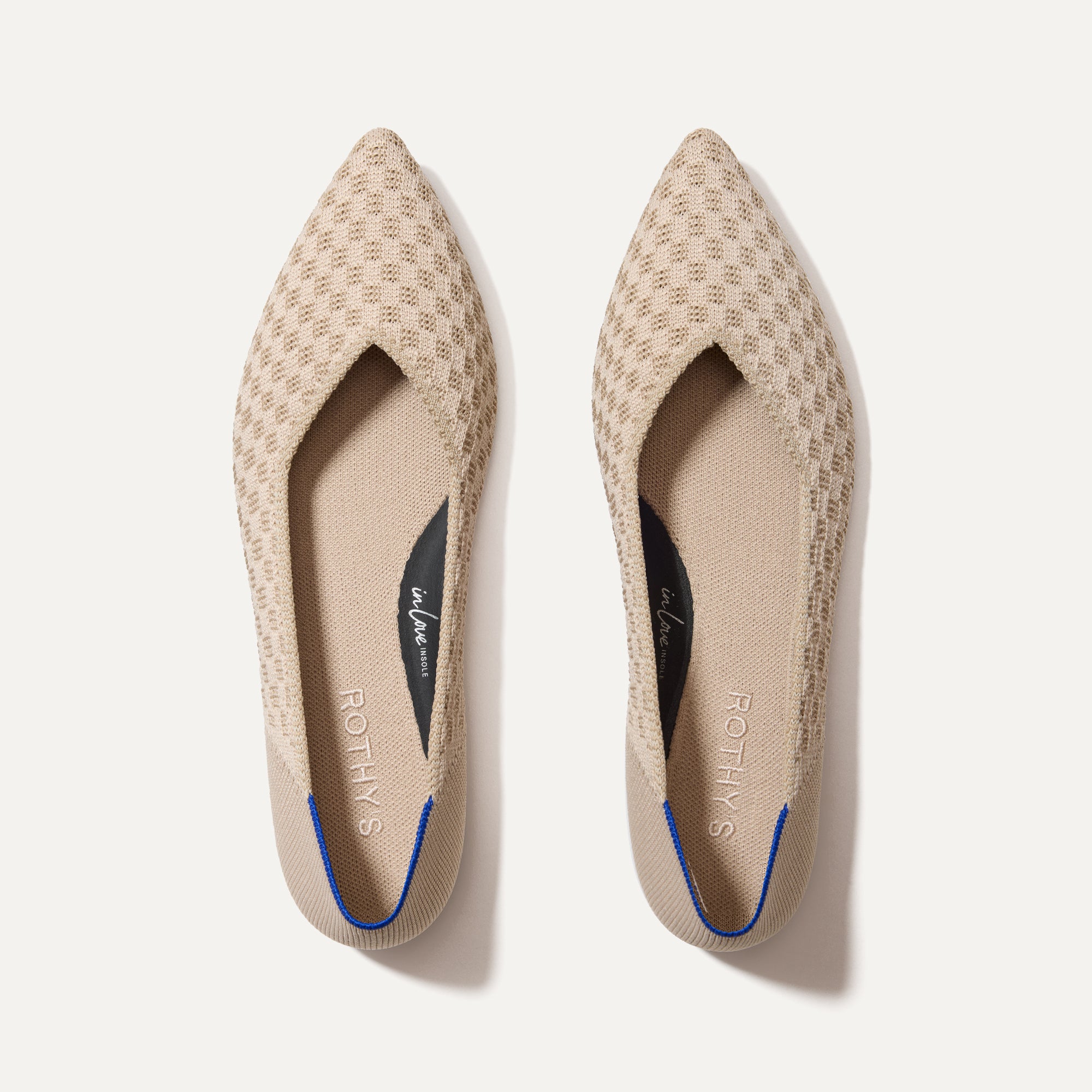 The Point II in Frappe Basketweave shown from the top.