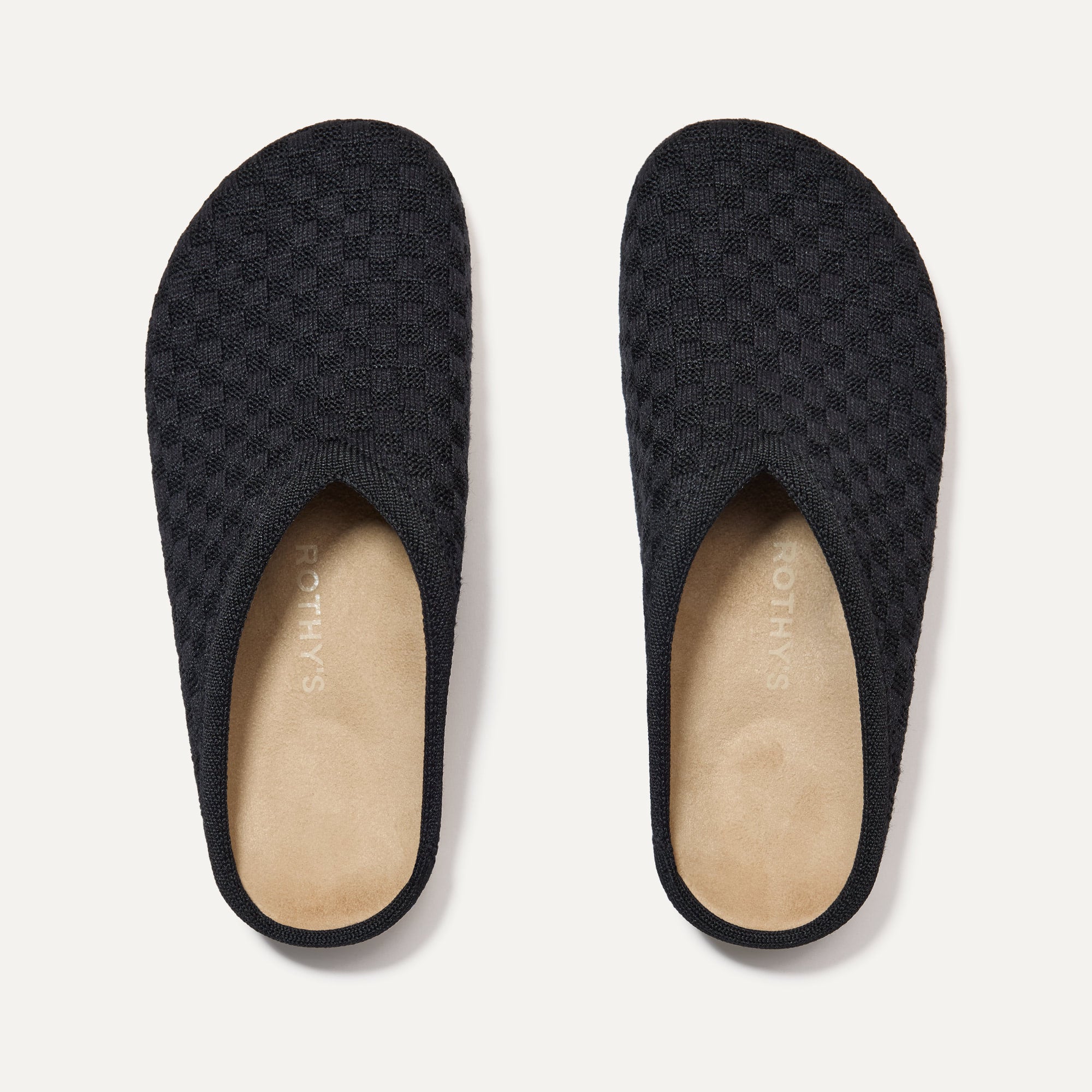 The Casual Clog in Black Sand shown from the top.