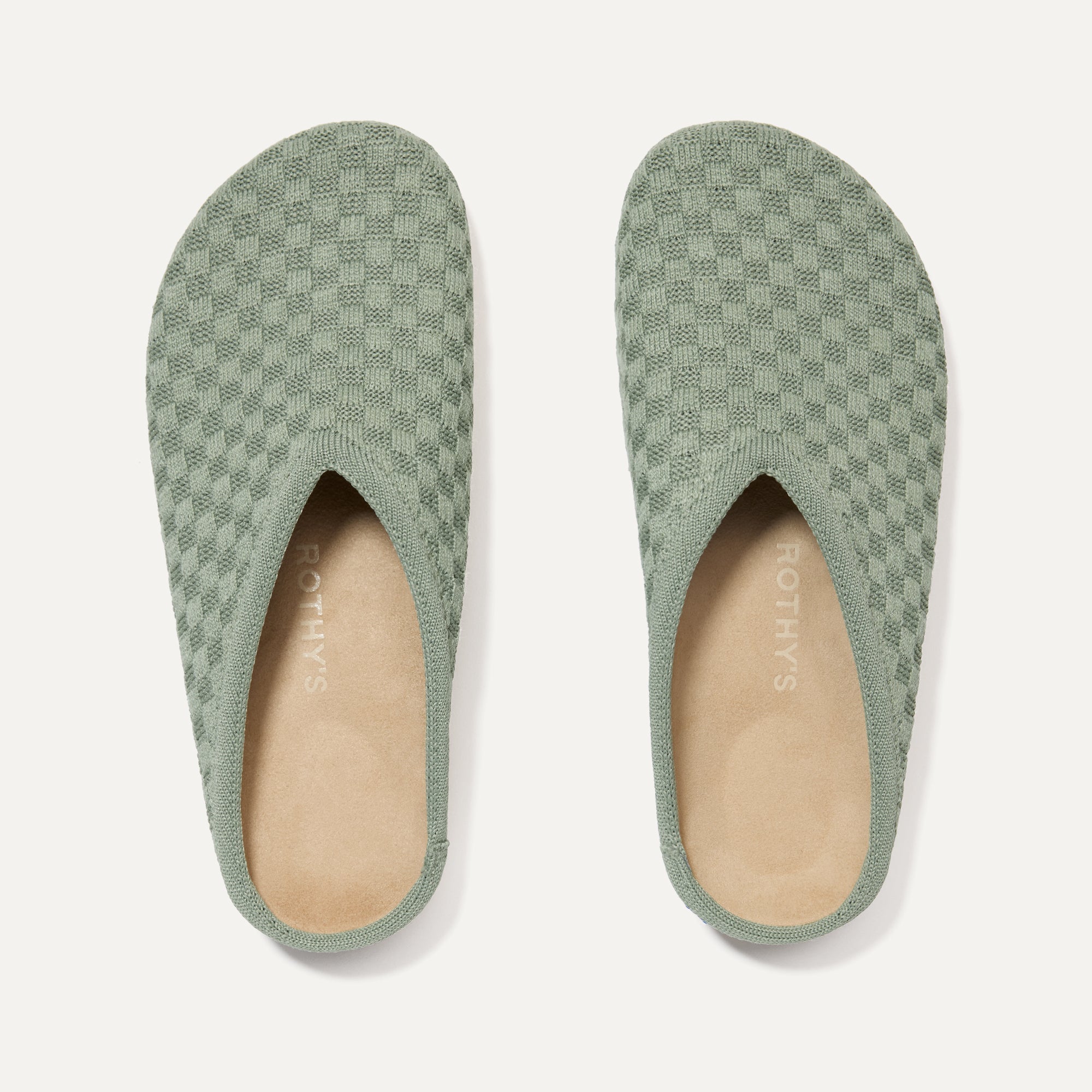 The Casual Clog in Sage shown from the top.