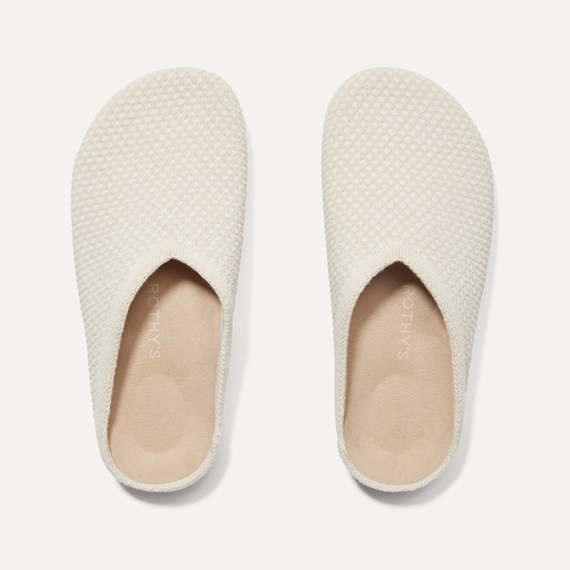 The Hemp Casual Clog in Coconut shown from the top.