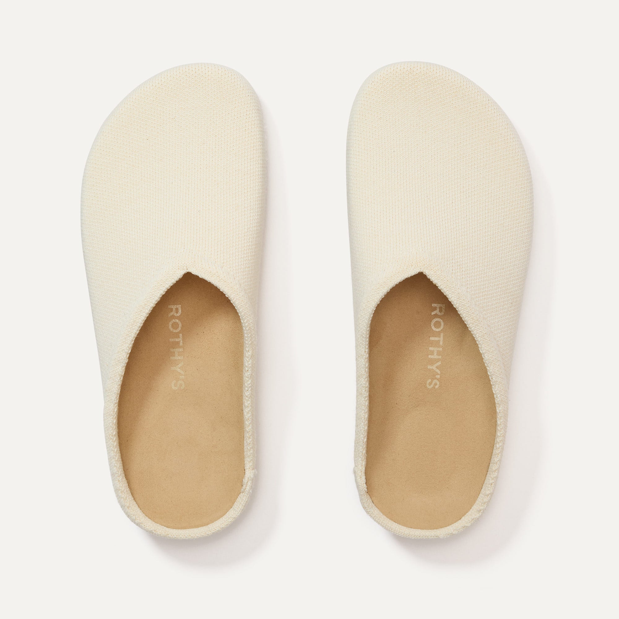 The Casual Clog in Jasmine shown from the top.