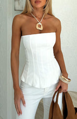 City Heat Strapless Bustier White
