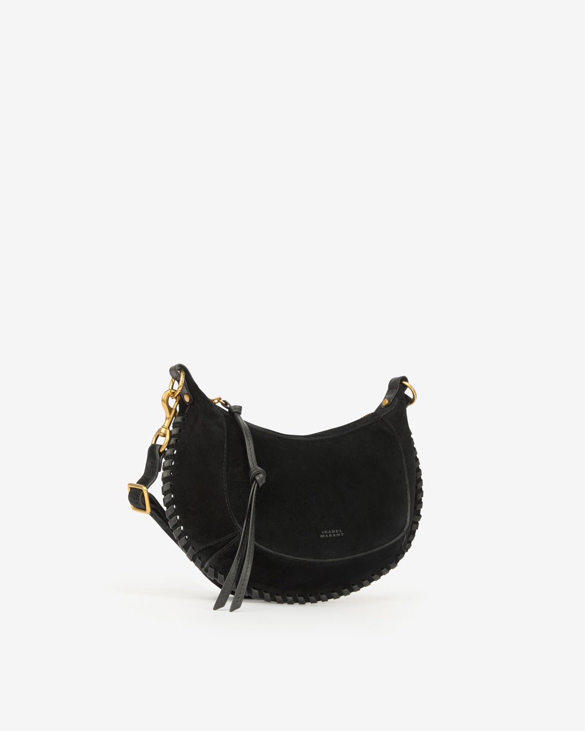 Oskan Moon Bag in Suede Leather