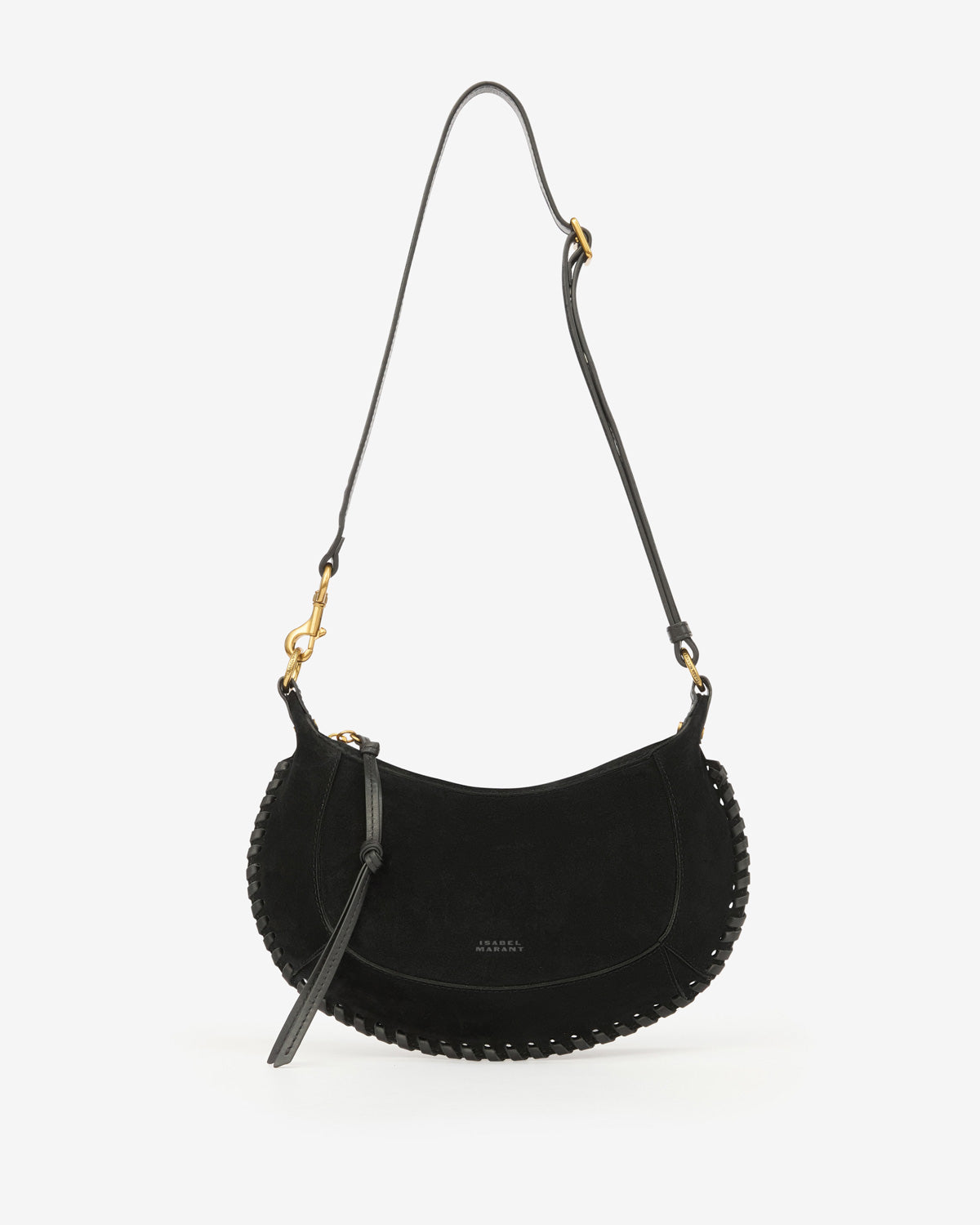 Oskan Moon Bag in Suede Leather