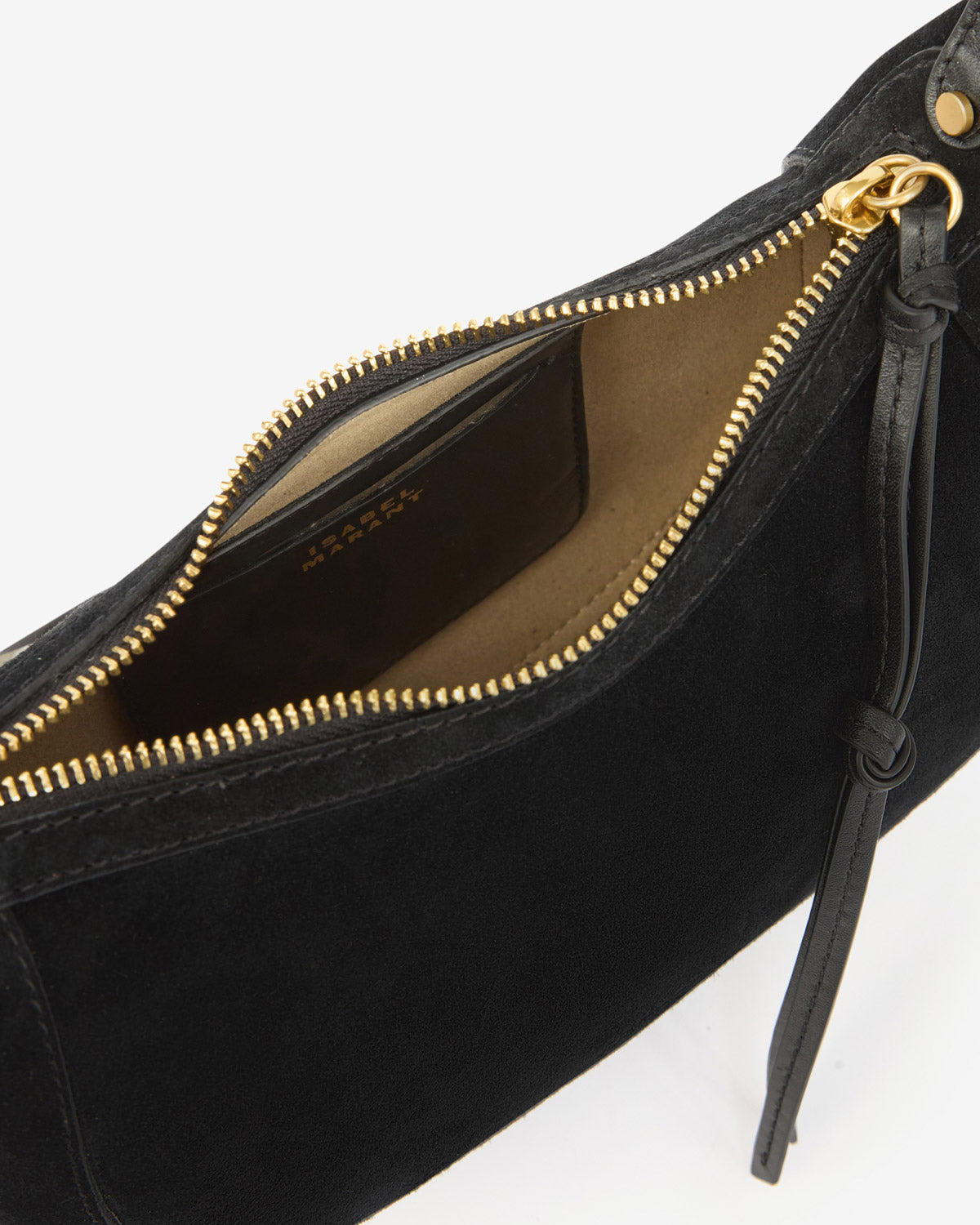 Oskan Moon Bag in Suede Leather