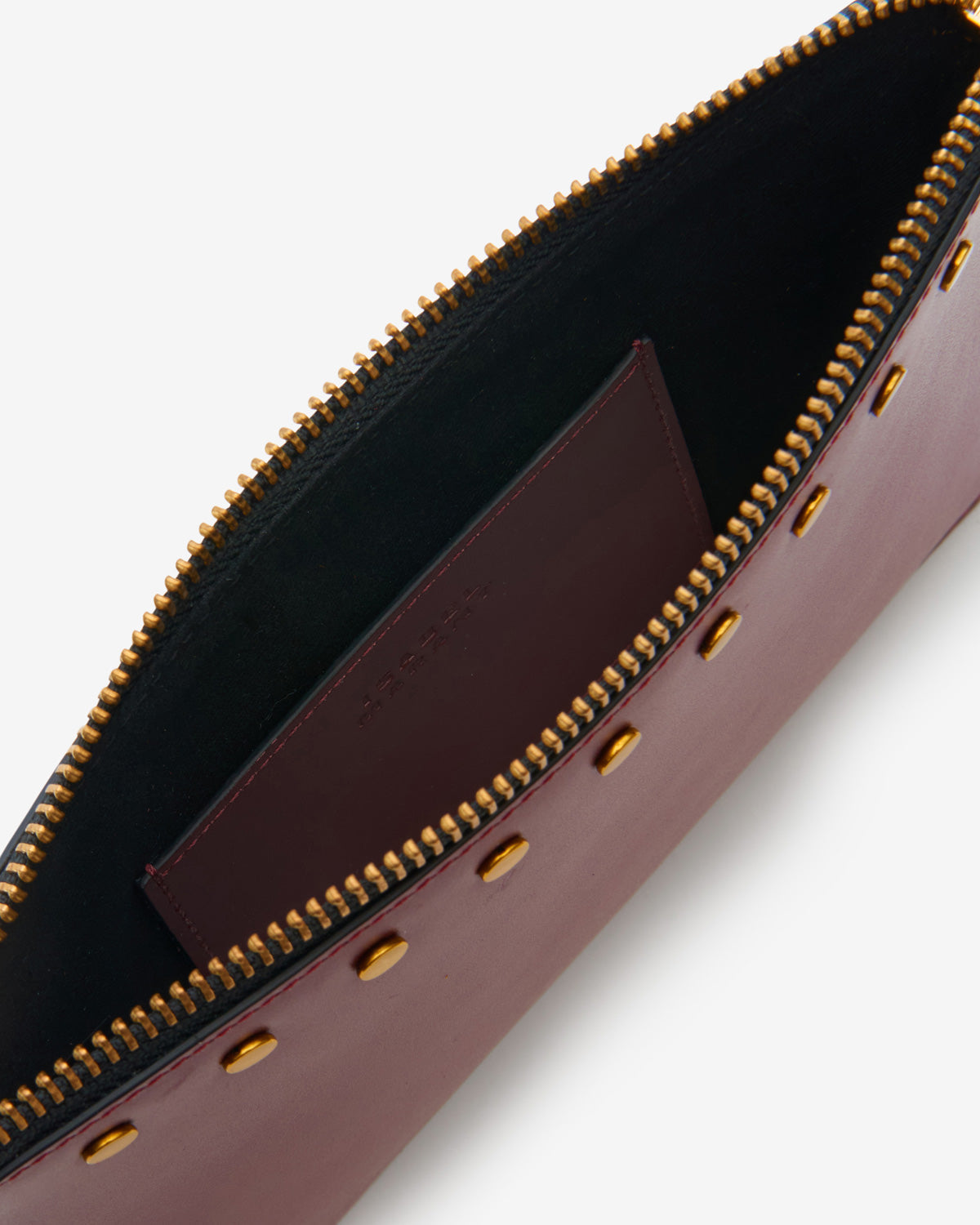 Oskan leather flat pouch