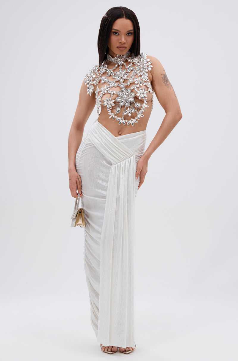 ICE QUEEN RHINESTONE TOP