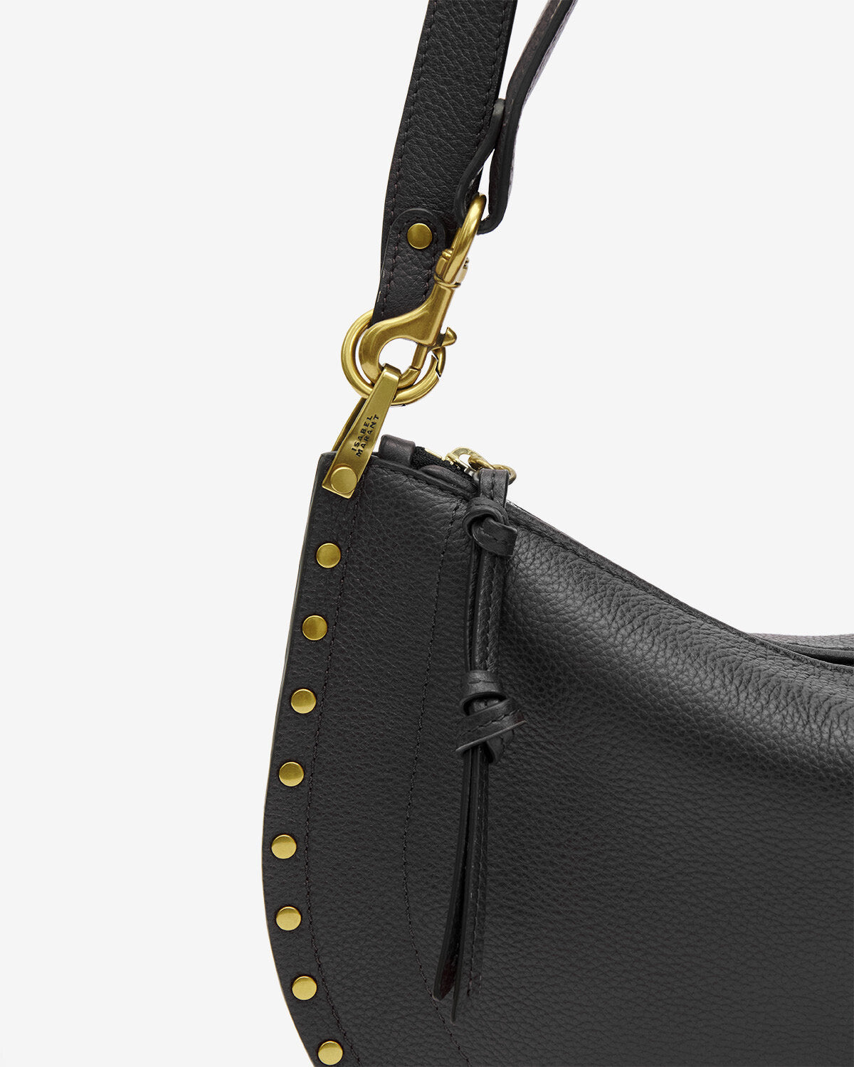 Oskan Soft Zip Bag in Grained Leather