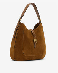 Altay Hobo Bag in Suede Leather