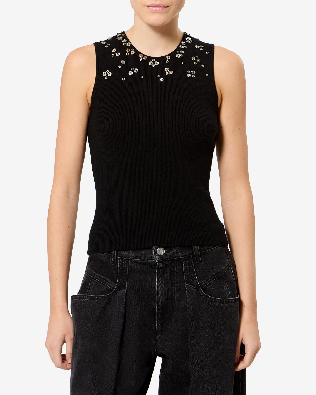 Apoline silk tank top