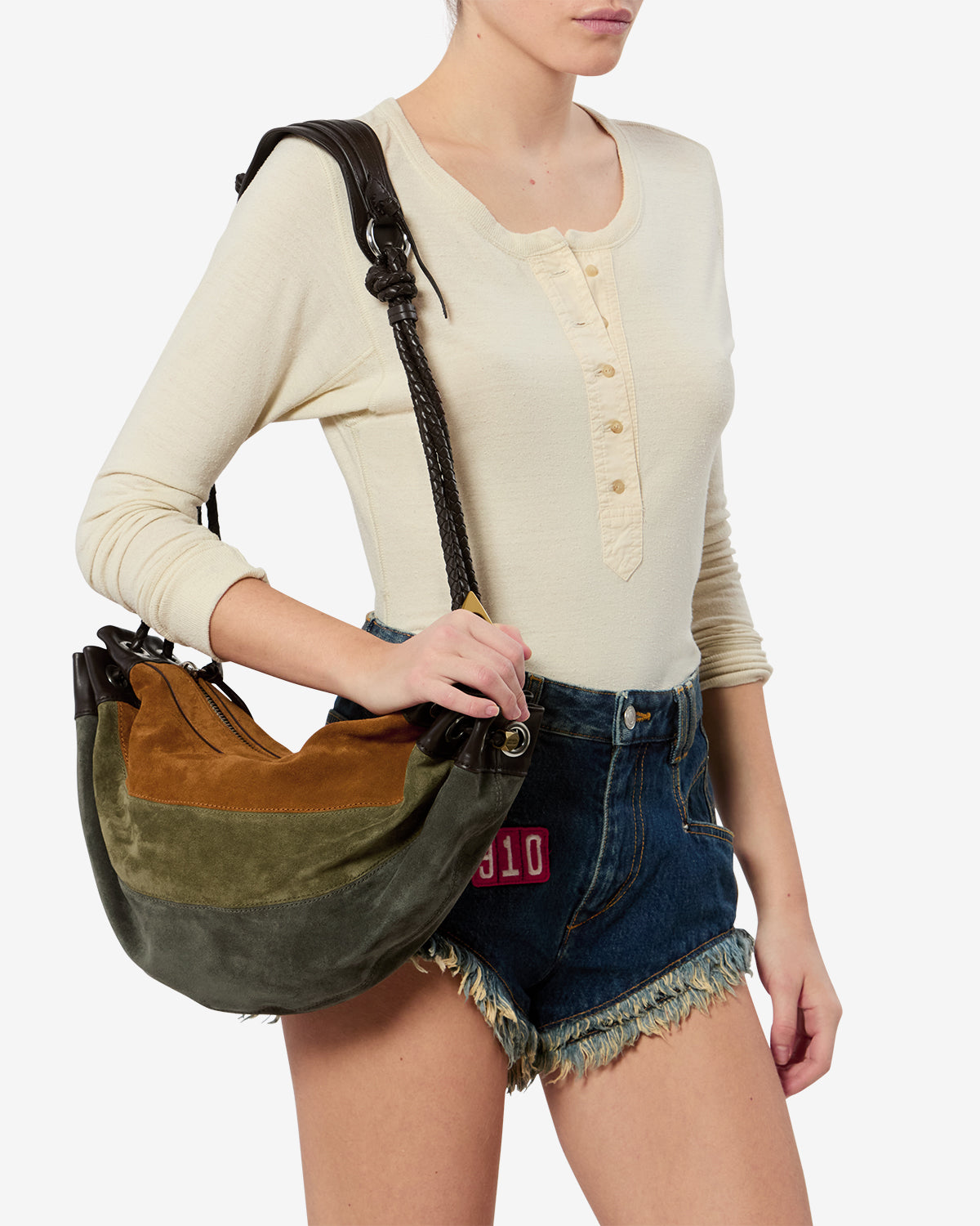Maia Medium Bag in Suede Leather