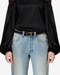 Zap leather belt