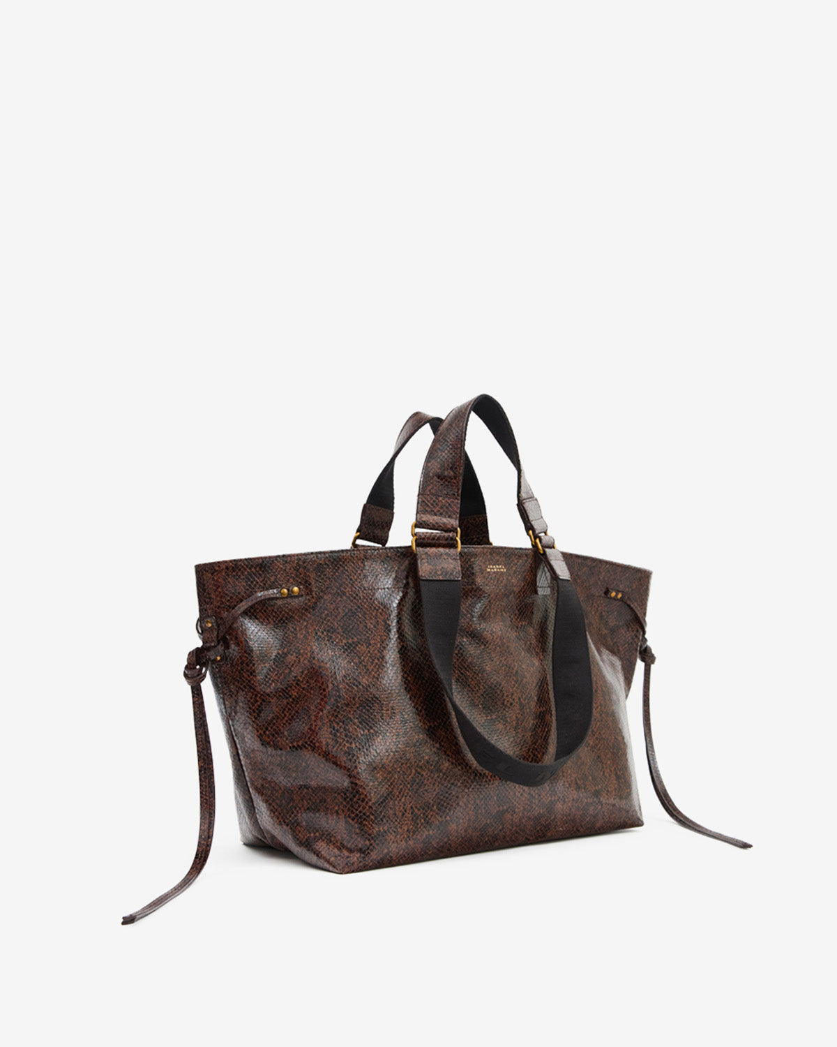 Wardy bag in python-effect leather
