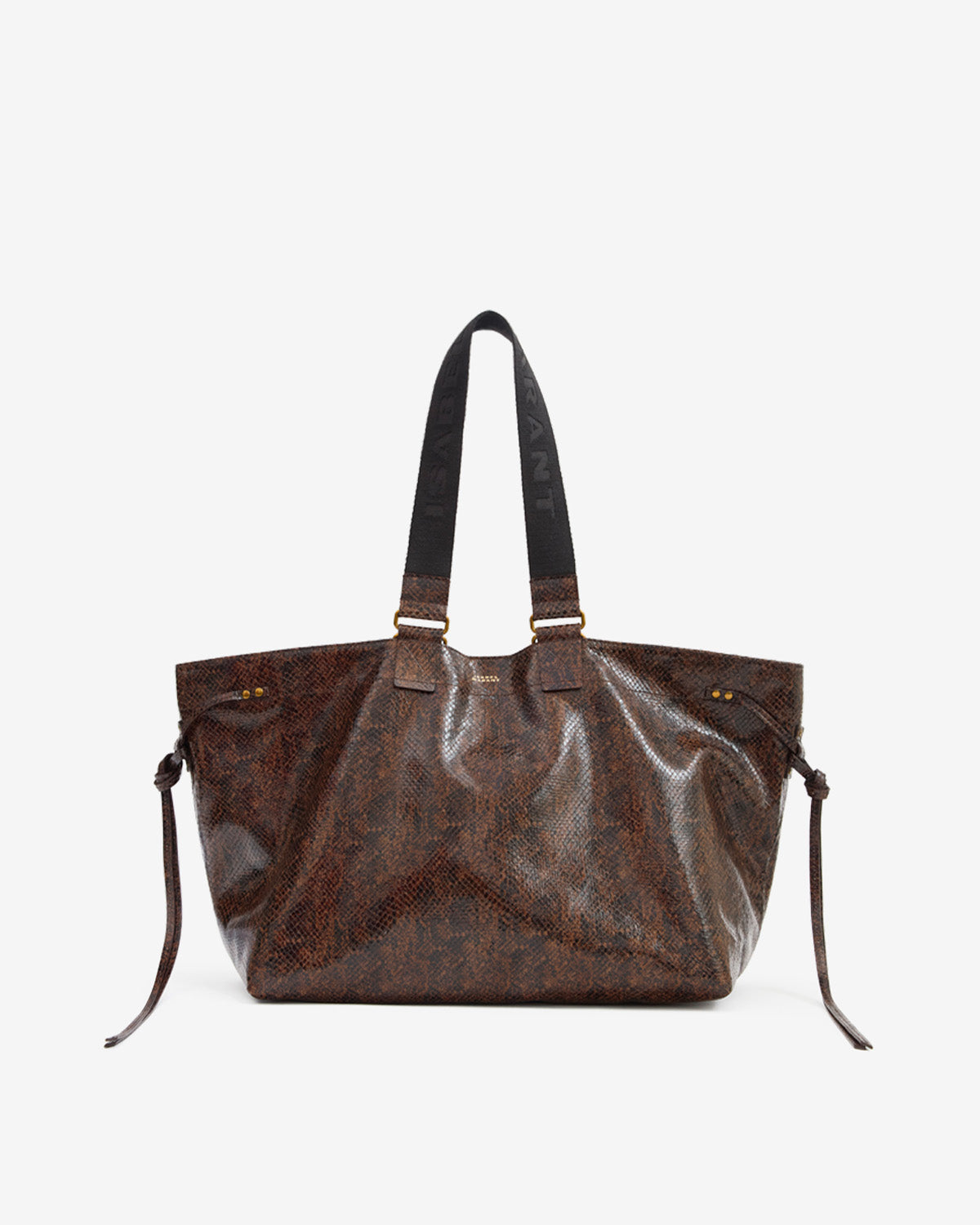 Wardy bag in python-effect leather