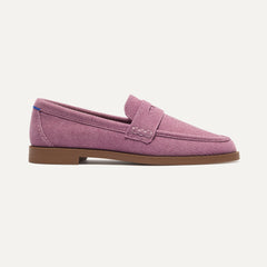 The Penny Loafer in ReVelvet™ Lilac shown from the side.