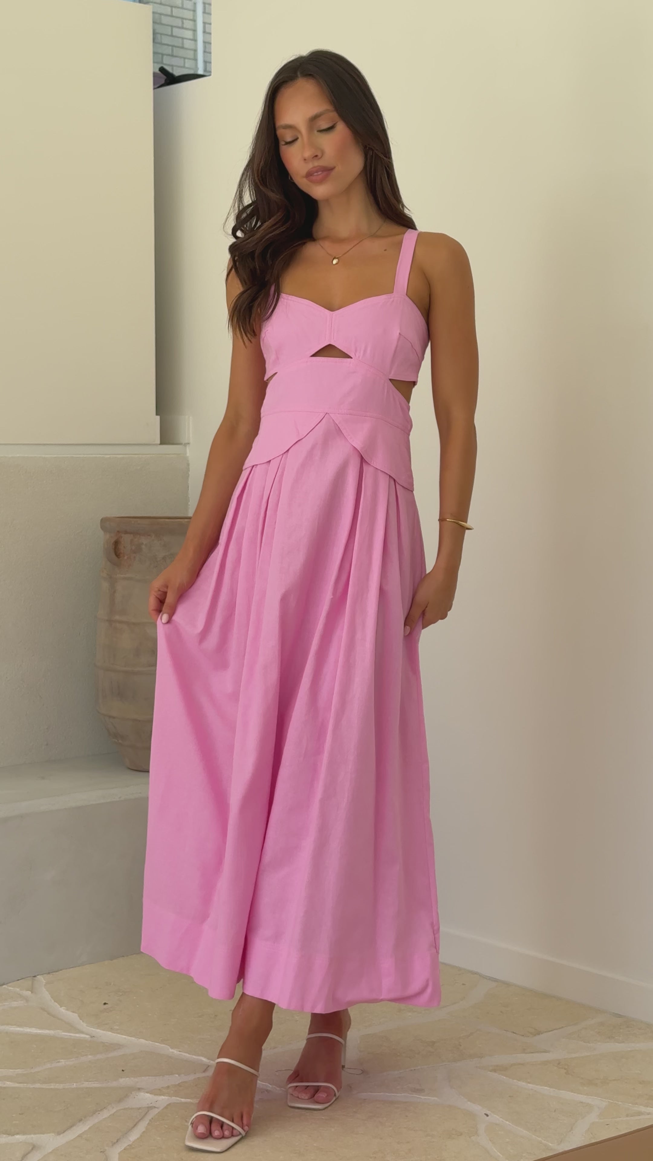Harleigh Midi Dress - Pink