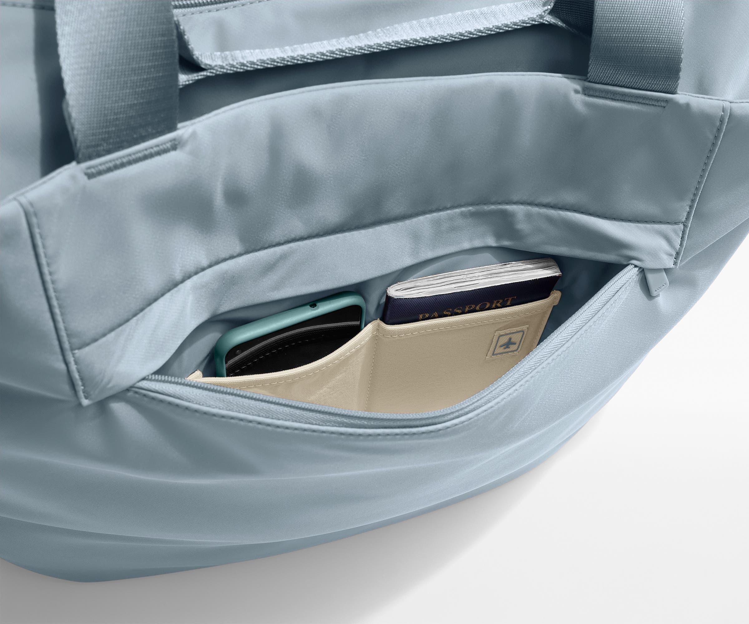 Large Featherlight Tote in Arctic Blue