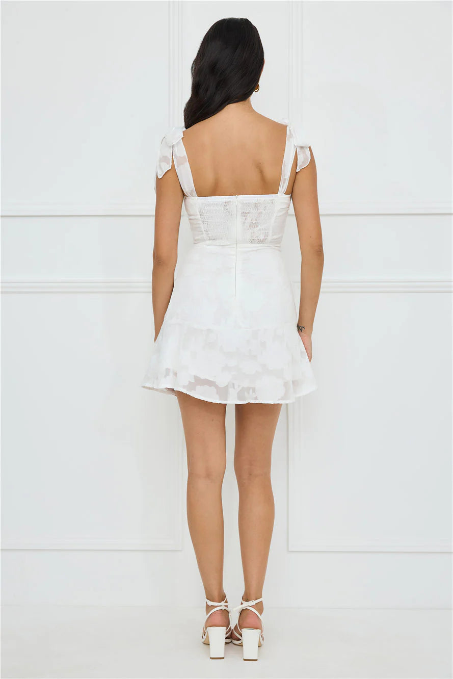 Island Reverie Mini Dress White
