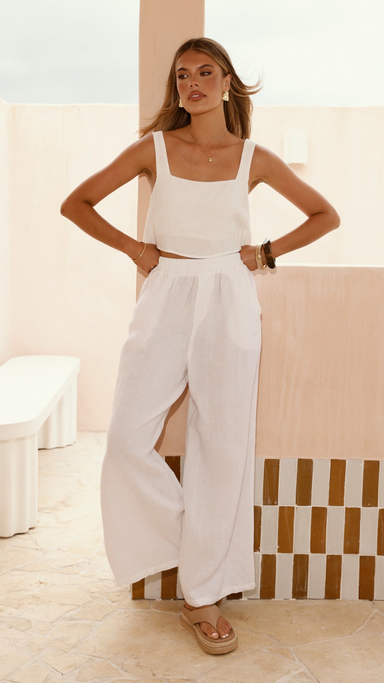 Oceana Pants - White