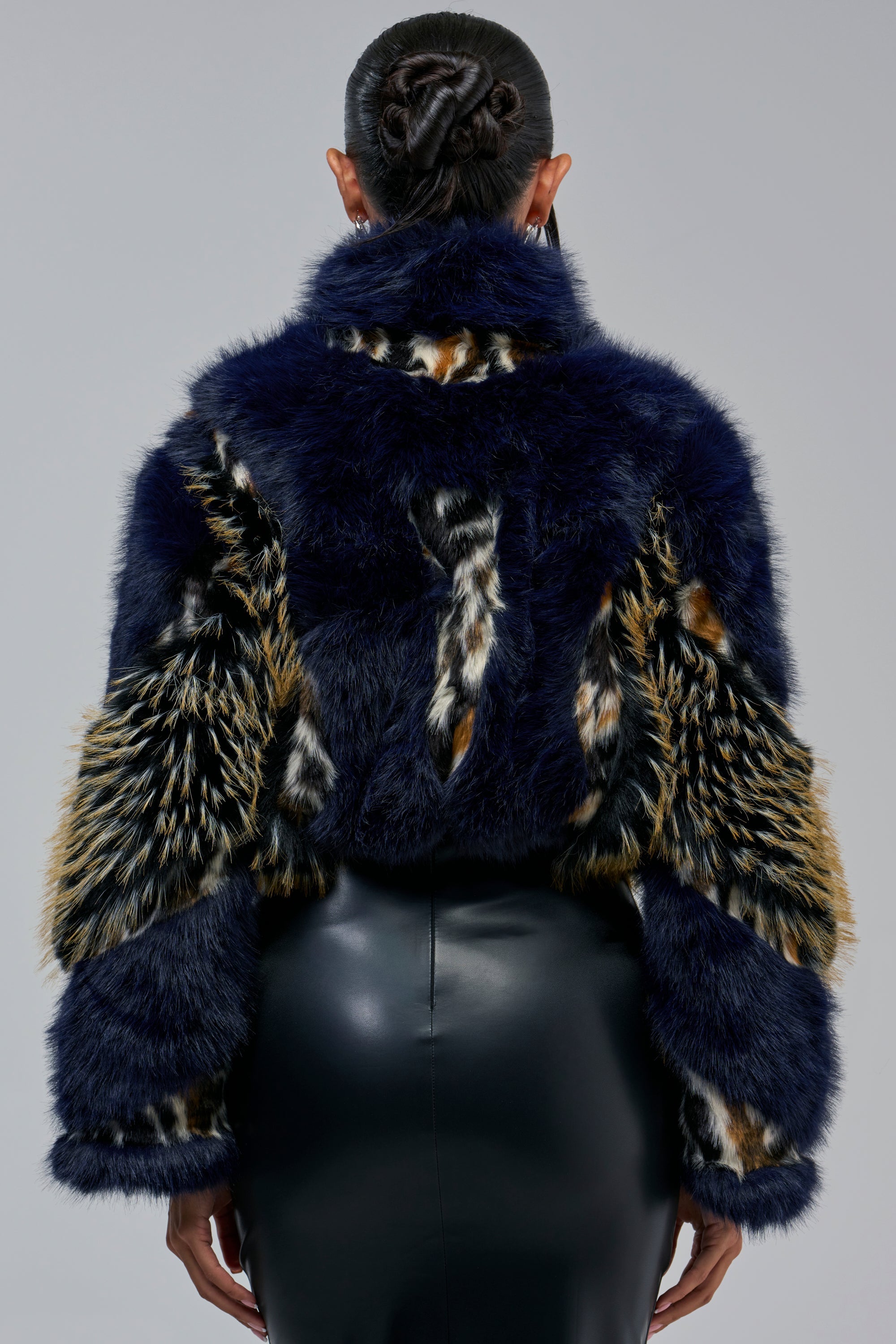CYCLONE PATCHWORK FAUX FUR