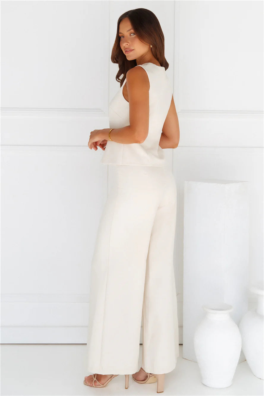 Tailored 'Fit Pants Beige