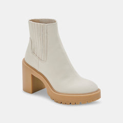 CASTER BOOTIES SANDSTONE CANVAS - re:vita